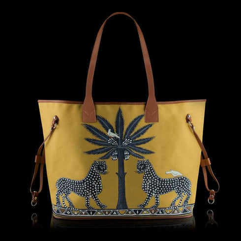 Sahara Leopard Canvas Shopper